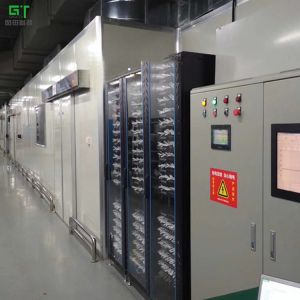 Large aging room with network monitoring